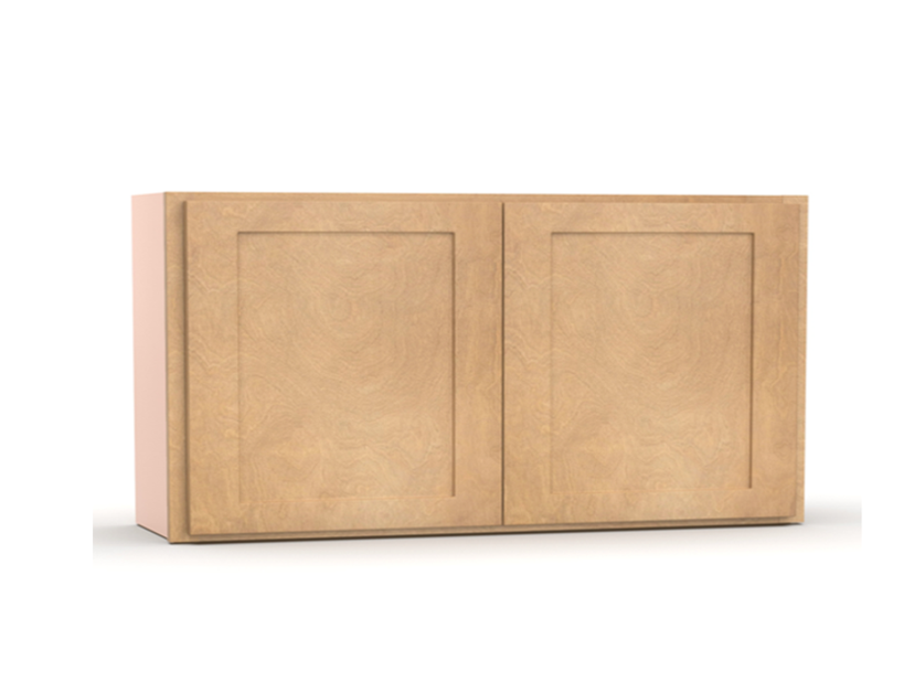 Liberty Shaker Karamel - 30 Inch Height Double Door Wall Cabinet - 30" Width x 12" Height x 12" Depth