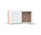 Liberty Shaker White - 30 Inch Height Double Door Wall Cabinet - 30" Width x 12" Height x 12" Depth