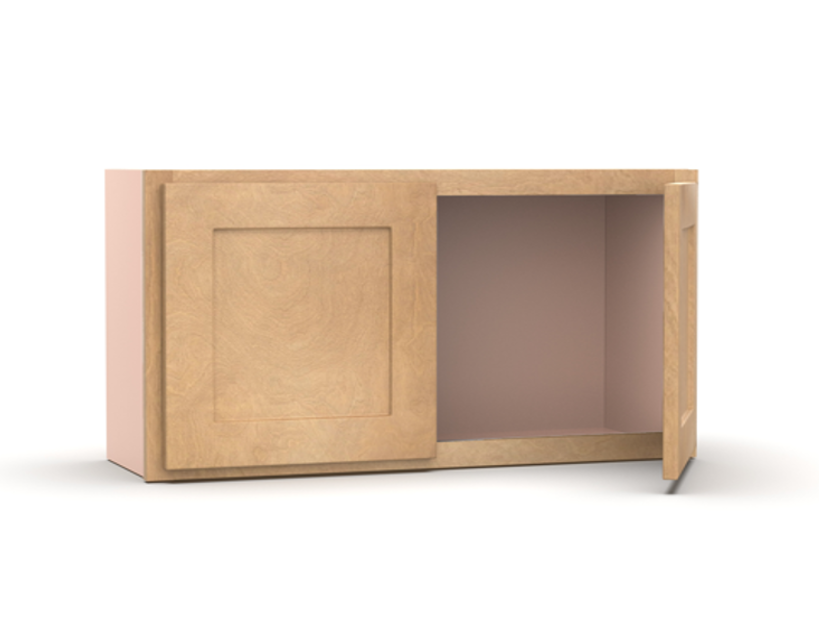 Liberty Shaker Karamel - 30 Inch Height Double Door Wall Cabinet - 30" Width x 12" Height x 12" Depth