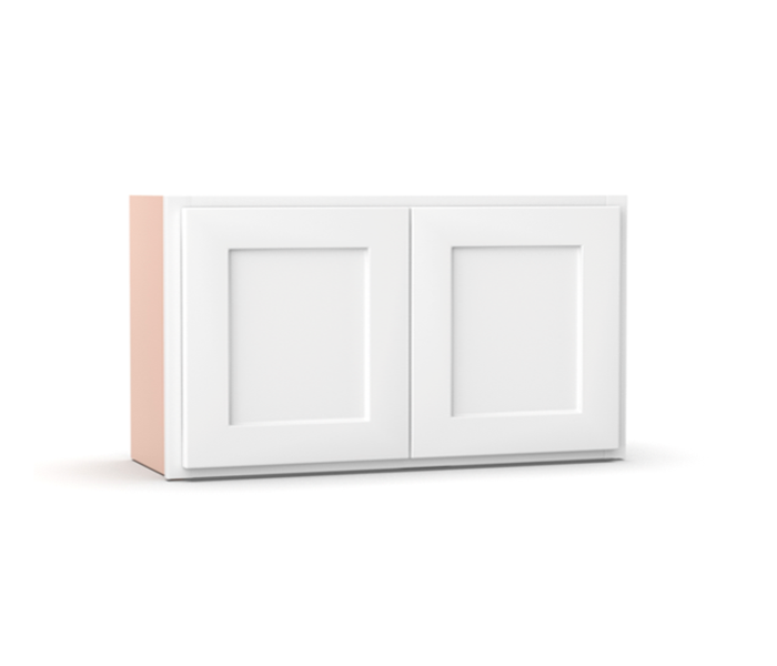 Liberty Shaker White - 30 Inch Height Double Door Wall Cabinet - 30