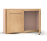 Liberty Shaker Karamel - 30 Inch Height Double Door Wall Cabinet - 30" Width x 15" Height x 12" Depth