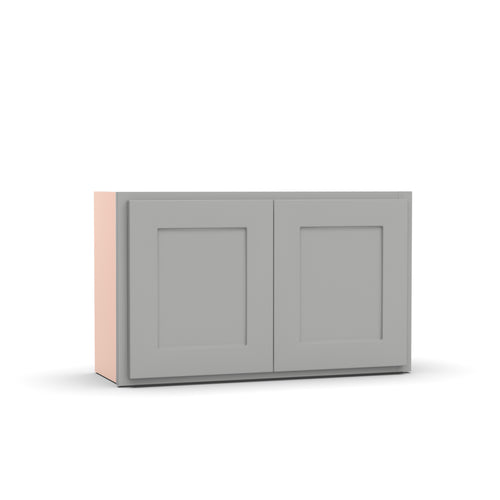 Liberty Shaker Ashen - 30 Inch Height Double Door Wall Cabinet - 30