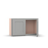 Liberty Shaker Ashen - 30 Inch Height Double Door Wall Cabinet - 30" Width x 18" Height x 12" Depth