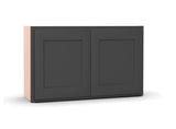 Liberty Shaker Grey - 30 Inch Height Double Door Wall Cabinet - 30" Width x 21" Height x 12" Depth