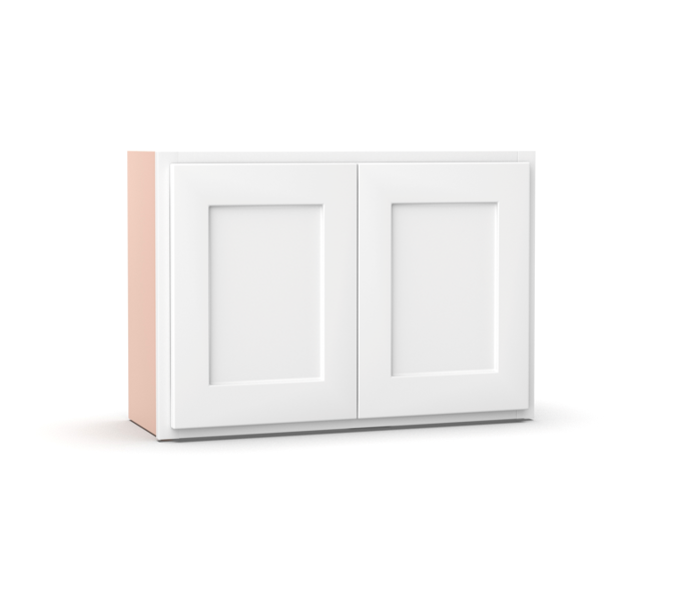 Liberty Shaker White - 30 Inch Height Double Door Wall Cabinet - 30
