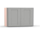 Liberty Shaker Ashen - 30 Inch Height Double Door Wall Cabinet - 30" Width x 24" Height x 12" Depth