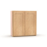 Liberty Shaker Karamel - 30 Inch Height Double Door Wall Cabinet - 30" Width x 30" Height x 12" Depth