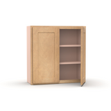 Liberty Shaker Karamel - 30 Inch Height Double Door Wall Cabinet - 30" Width x 30" Height x 12" Depth