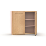 Liberty Shaker Karamel - 33 Inch Height Double Door Wall Cabinet - 33" Width x 30" Height x 12" Depth