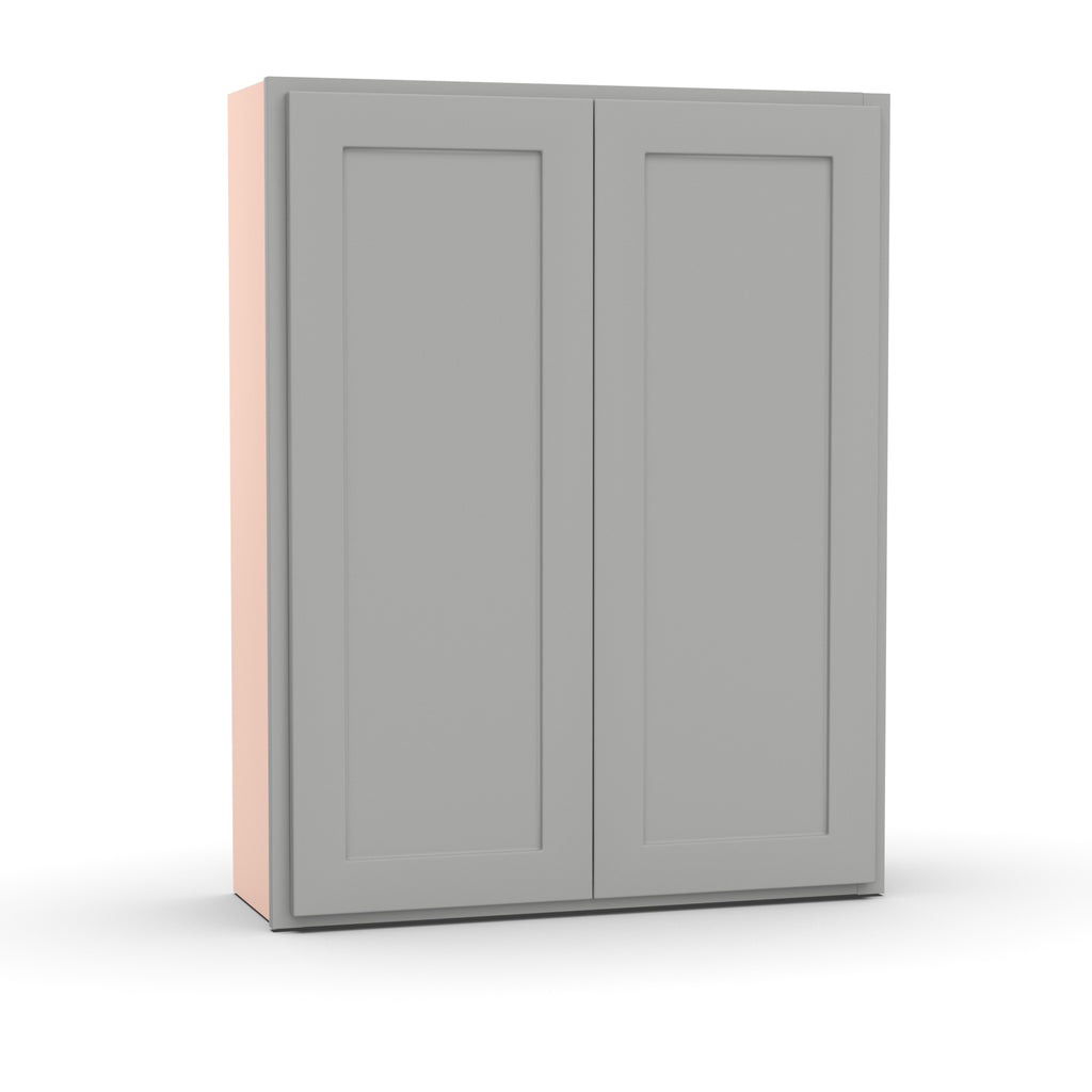Liberty Shaker Ashen - 33 Inch Height Double Door Wall Cabinet - 33
