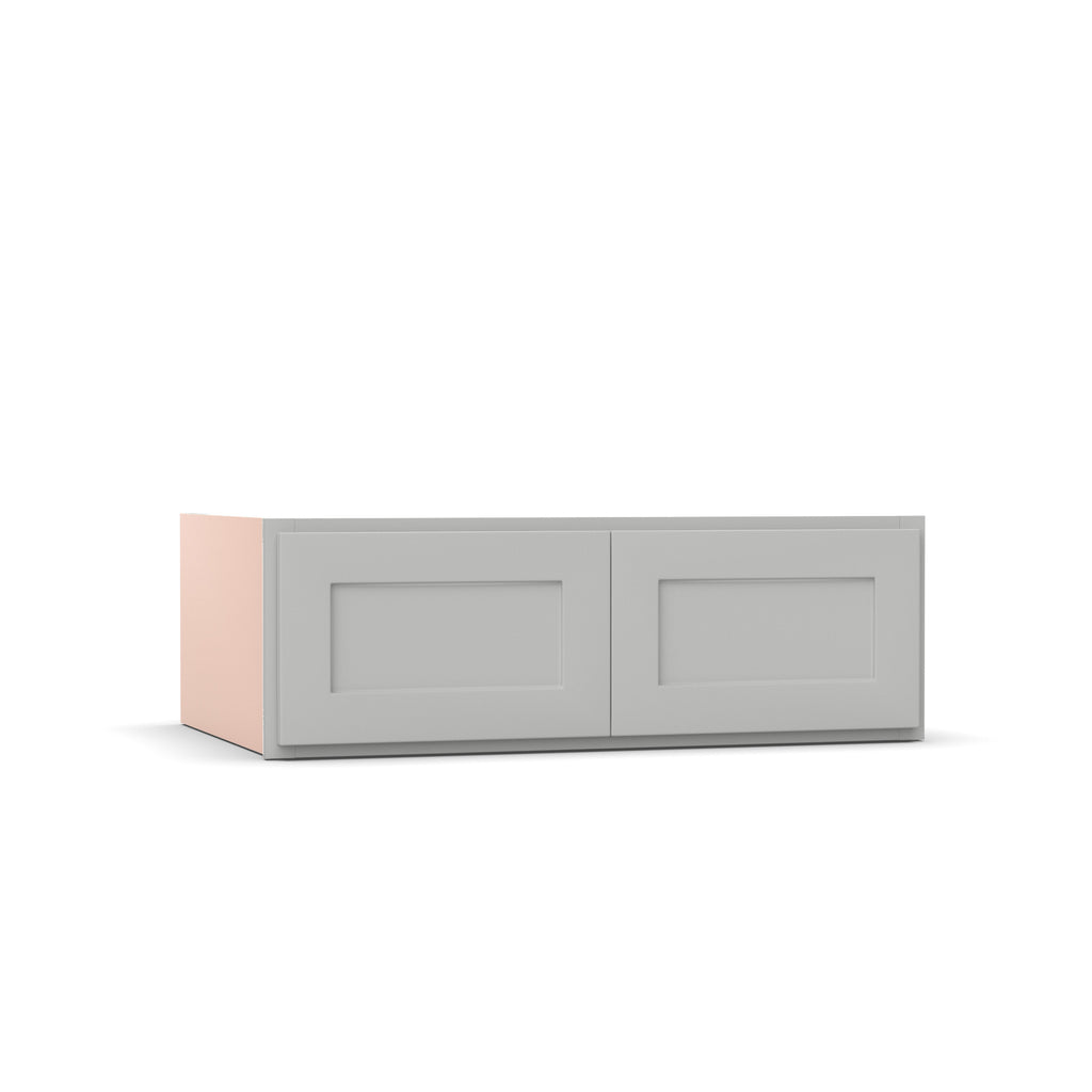Liberty Shaker Ashen - 36 Inch Deep Double Door Wall Cabinet - 36