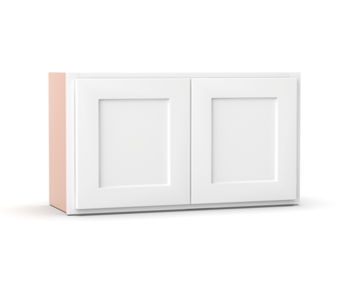 Liberty Shaker White - 36 Inch Height Double Door Wall Cabinet - 36