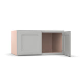 Liberty Shaker Ashen - 36 Inch Deep Double Door Wall Cabinet - 36" Width x 18" Height x 24" Depth
