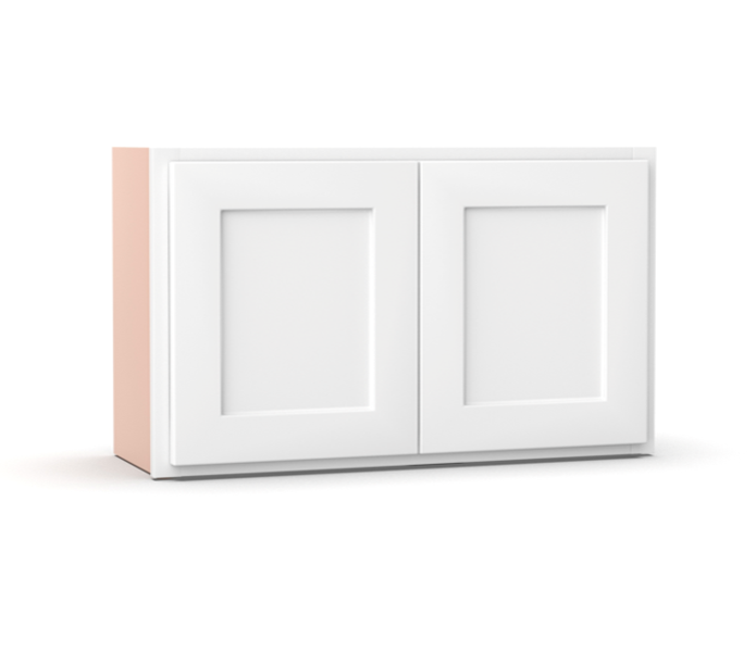 Liberty Shaker White - 36 Inch Height Double Door Wall Cabinet - 36