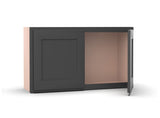 Liberty Shaker Grey - 36 Inch Height Double Door Wall Cabinet - 36" Width x 21" Height x 12" Depth