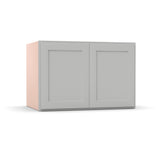 Liberty Shaker Ashen - 36 Inch Deep Double Door Wall Cabinet - 36" Width x 24" Height x 24" Depth