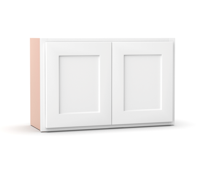 Liberty Shaker White - 36 Inch Height Double Door Wall Cabinet - 36" Width x 24" Height x 12" Depth