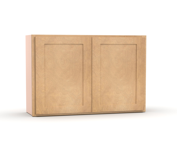 Liberty Shaker Karamel - 36 Inch Height Double Door Wall Cabinet - 36" Width x 24" Height x 12" Depth