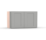 Liberty Shaker Ashen - 36 Inch Height Double Door Wall Cabinet - 36" Width x 24" Height x 12" Depth