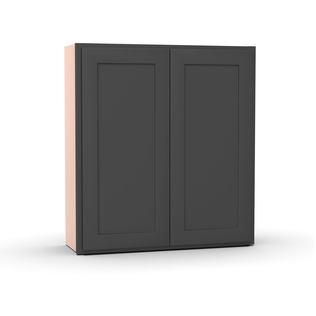 Liberty Shaker Grey - 36 Inch Height Double Door Wall Cabinet - 36" Width x 36" Height x 12" Depth
