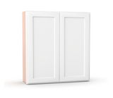 Liberty Shaker White - 36 Inch Height Double Door Wall Cabinet - 36" Width x 36" Height x 12" Depth