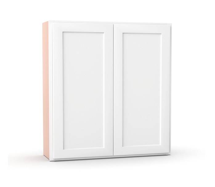Liberty Shaker White - 36 Inch Height Double Door Wall Cabinet - 36