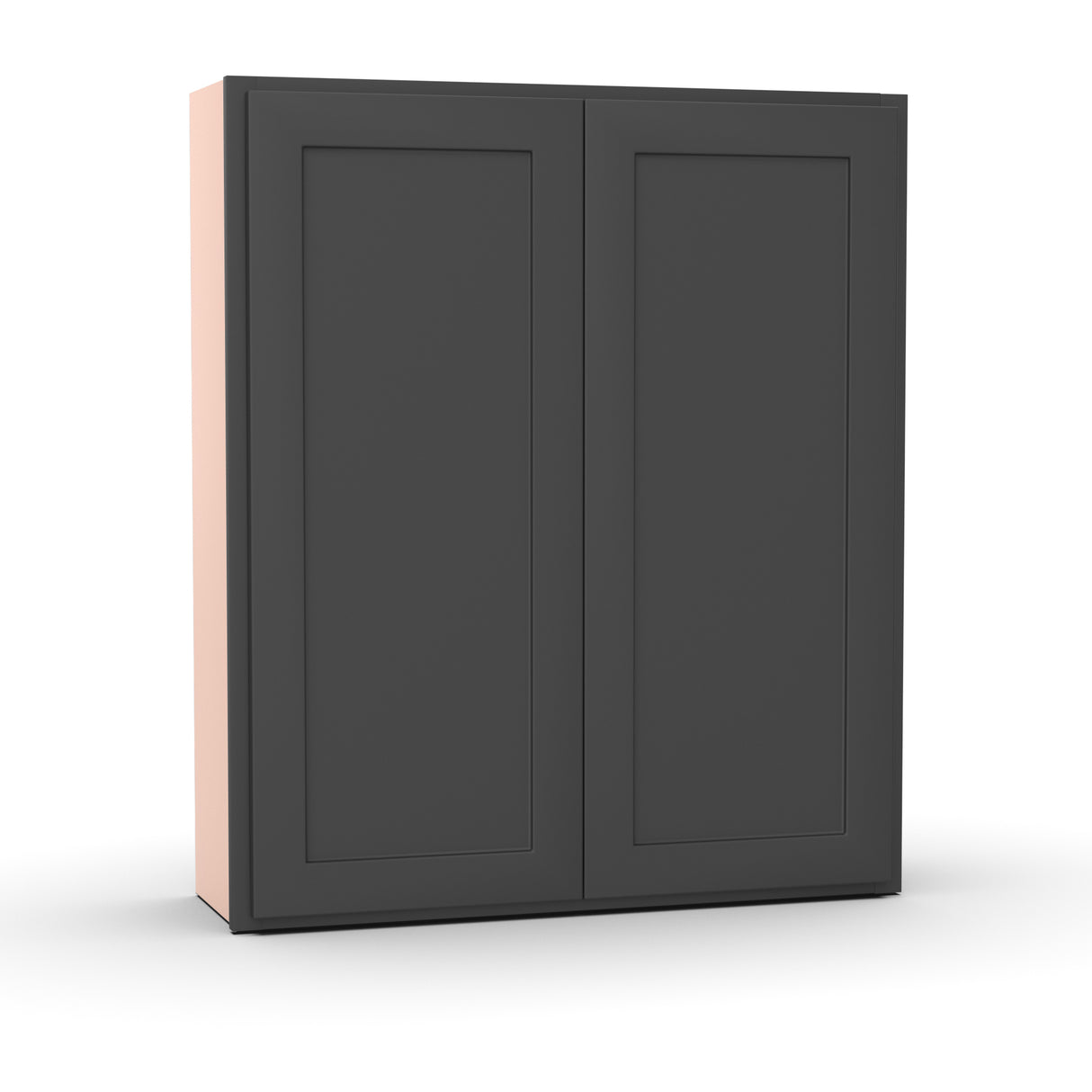 Liberty Shaker Grey - 36 Inch Height Double Door Wall Cabinet - 36" Width x 42" Height x 12" Depth