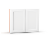 Liberty Shaker White - 39 Inch Height Double Door Wall Cabinet - 39" Width x 30" Height x 12" Depth