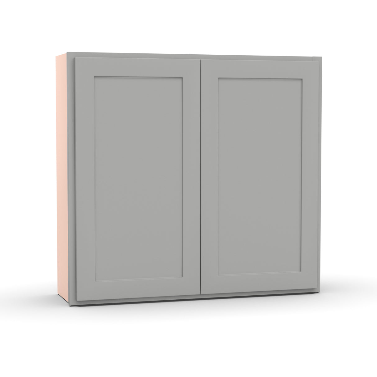 Liberty Shaker Ashen - 39 Inch Height Double Door Wall Cabinet - 39" Width x 36" Height x 12" Depth