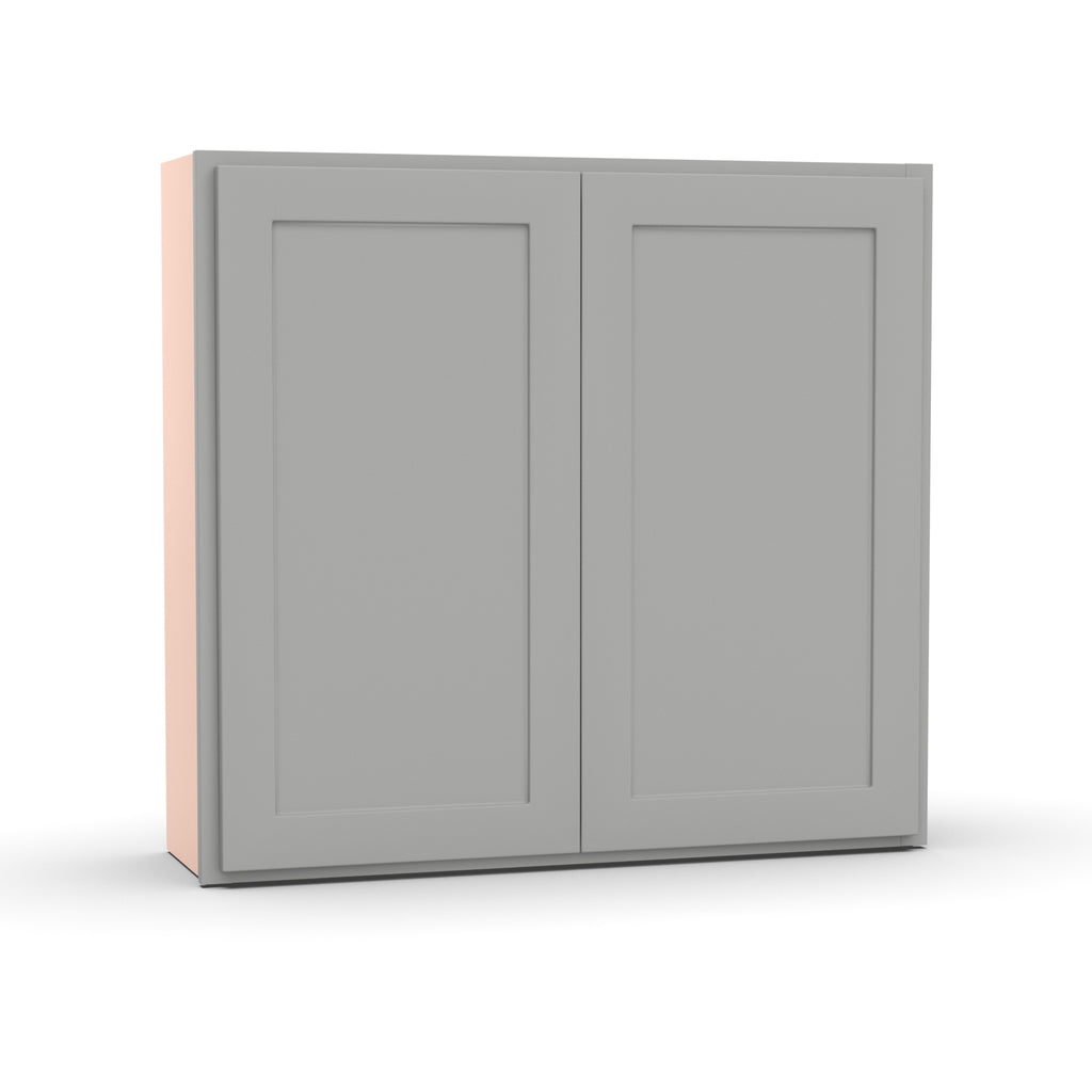 Liberty Shaker Ashen - 39 Inch Height Double Door Wall Cabinet - 39