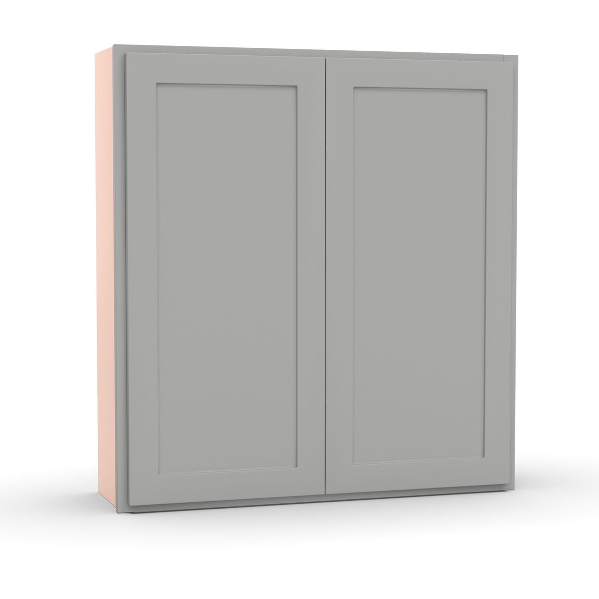 Liberty Shaker Ashen - 39 Inch Height Double Door Wall Cabinet - 39" Width x 42" Height x 12" Depth