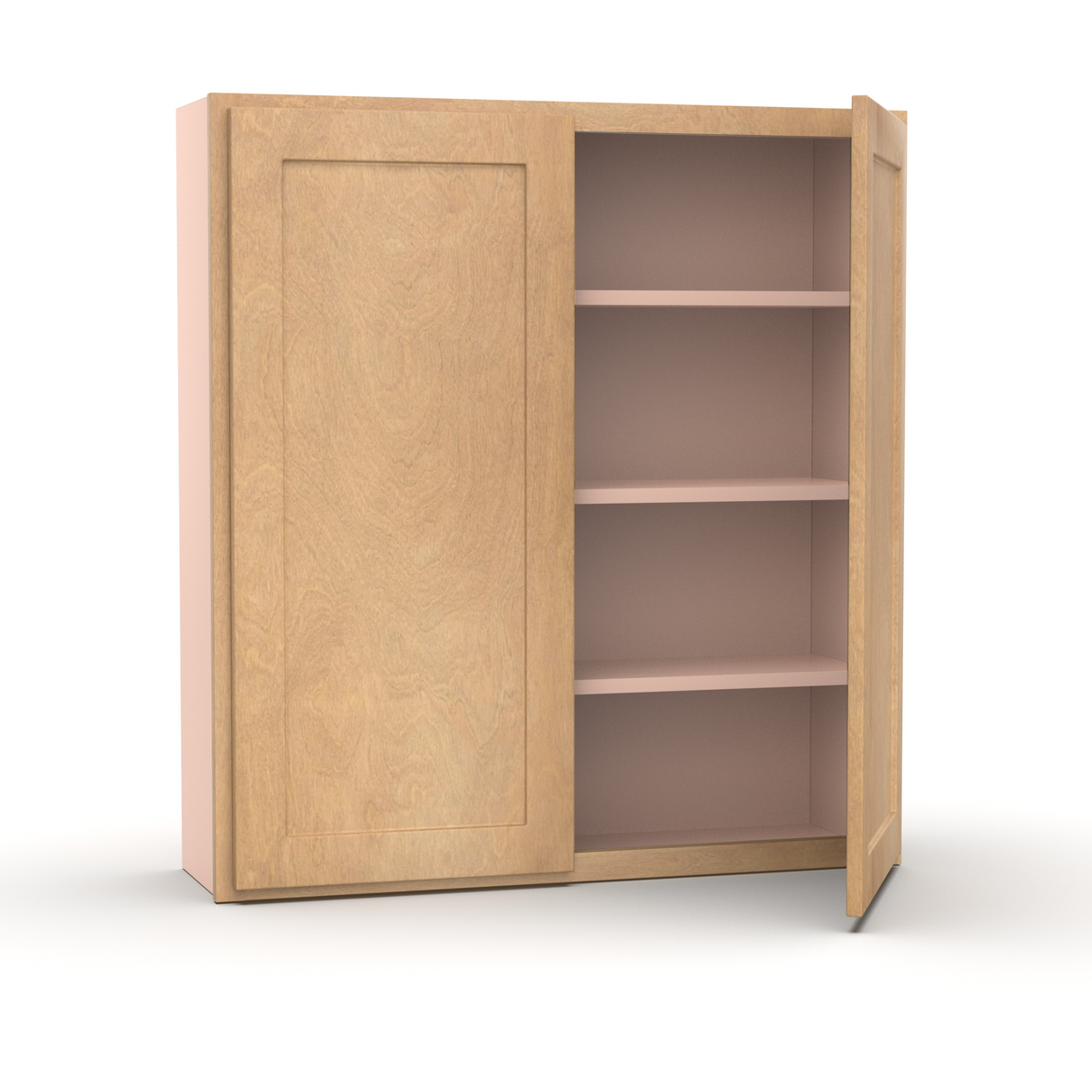 Liberty Shaker Karamel - 39 Inch Height Double Door Wall Cabinet - 39" Width x 42" Height x 12" Depth