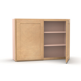 Liberty Shaker Karamel - 42 Inch Height Double Door Wall Cabinet - 42" Width x 30" Height x 12" Depth