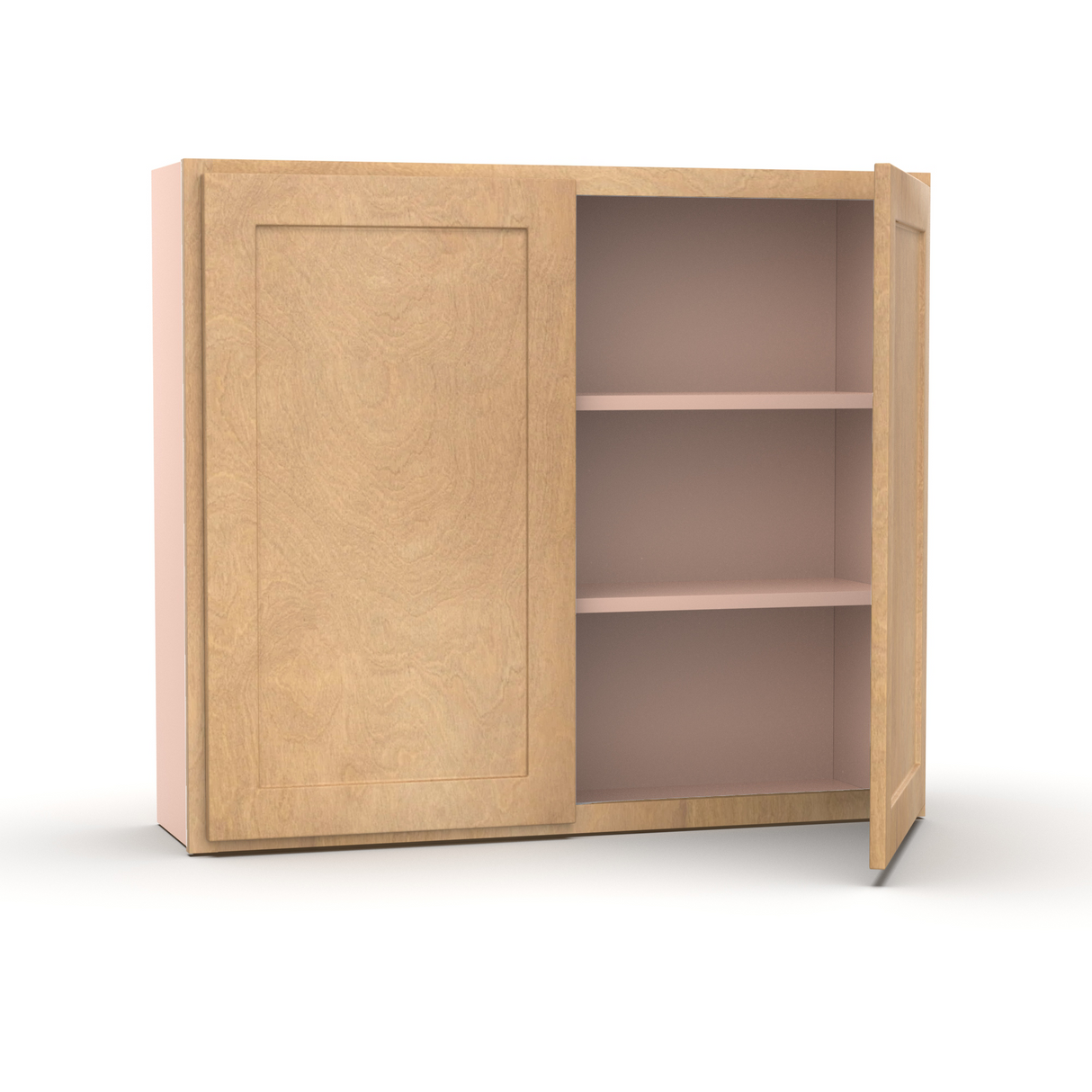 Liberty Shaker Karamel - 42 Inch Height Double Door Wall Cabinet - 42" Width x 36" Height x 12" Depth