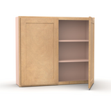 Liberty Shaker Karamel - 42 Inch Height Double Door Wall Cabinet - 42" Width x 36" Height x 12" Depth