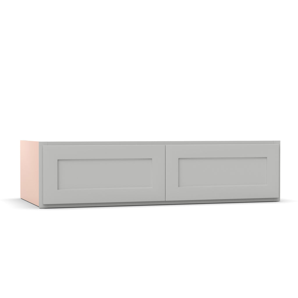 Liberty Shaker Ashen - 48 Inch Deep Double Door Wall Cabinet - 48