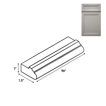 Windsor Ashen - Trims - 96"W x 0.75"H x 1.5"D - Pre Assembled