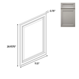 RTA - Windsor Ashen - Decorative End Panel Doors - 11.5"W x 28.93"H x 0.75"D