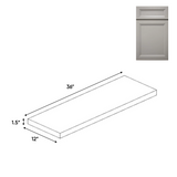 RTA - Windsor Ashen - Wall Shelf - 36"W x 1.5"H x 12"D