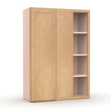 Liberty Shaker Karamel - 30x42 Inch Wall Blind Corner Wall Cabinet - 30" Width x 42" Height x 12" Depth