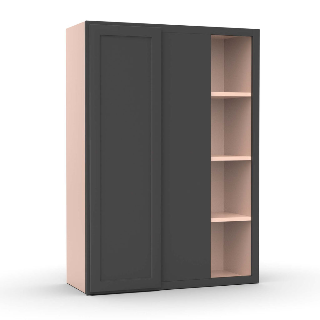 Liberty Shaker Grey - 30x42 Inch Wall Blind Corner Wall Cabinet - 30