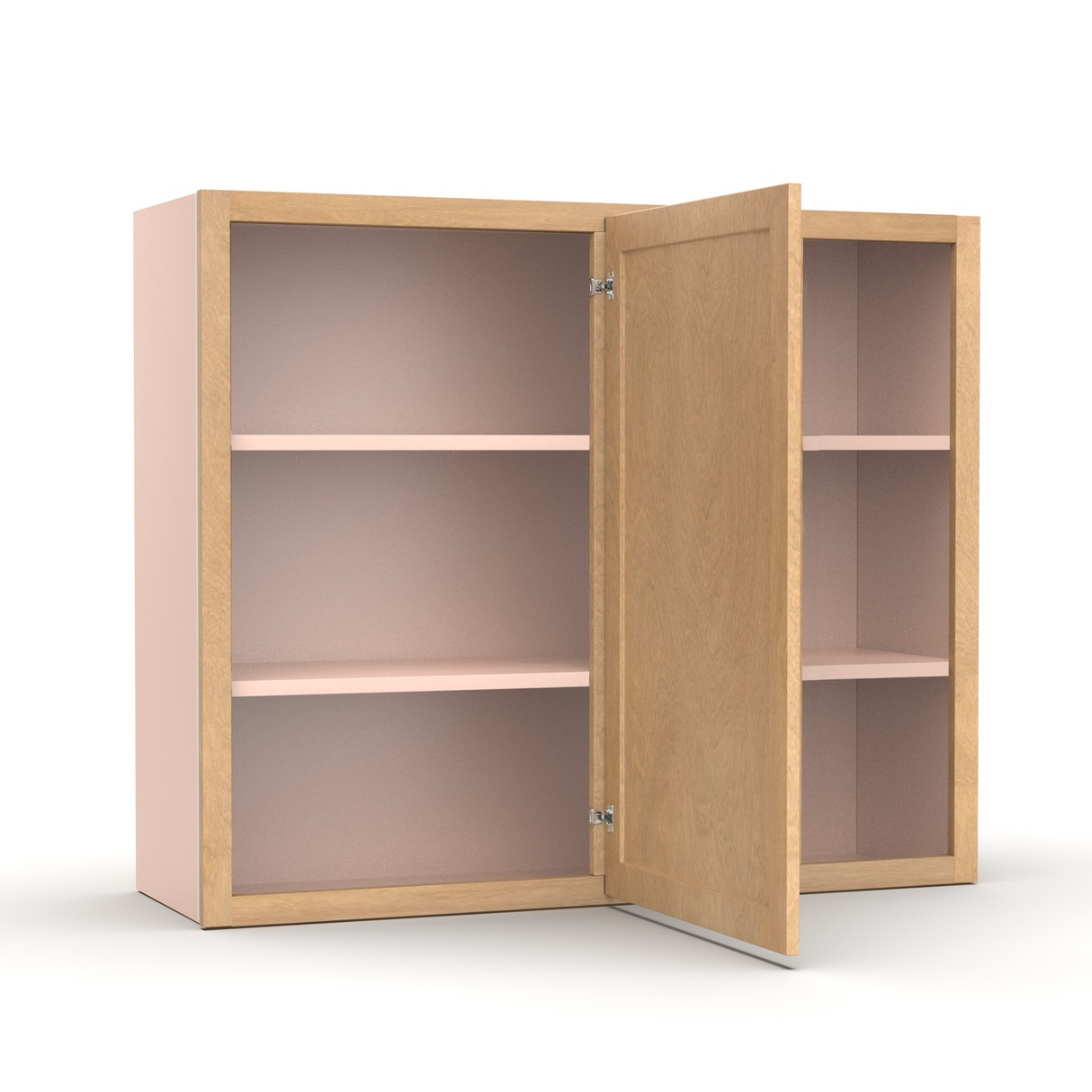 Liberty Shaker Karamel - 36x30 Inch Wall Blind Corner Wall Cabinet - 36" Width x 30" Height x 12" Depth