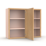 Liberty Shaker Karamel - 36x30 Inch Wall Blind Corner Wall Cabinet - 36" Width x 30" Height x 12" Depth