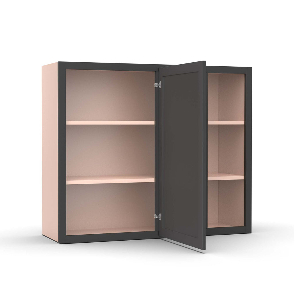 Liberty Shaker Grey - 36x30 Inch Wall Blind Corner Wall Cabinet - 36