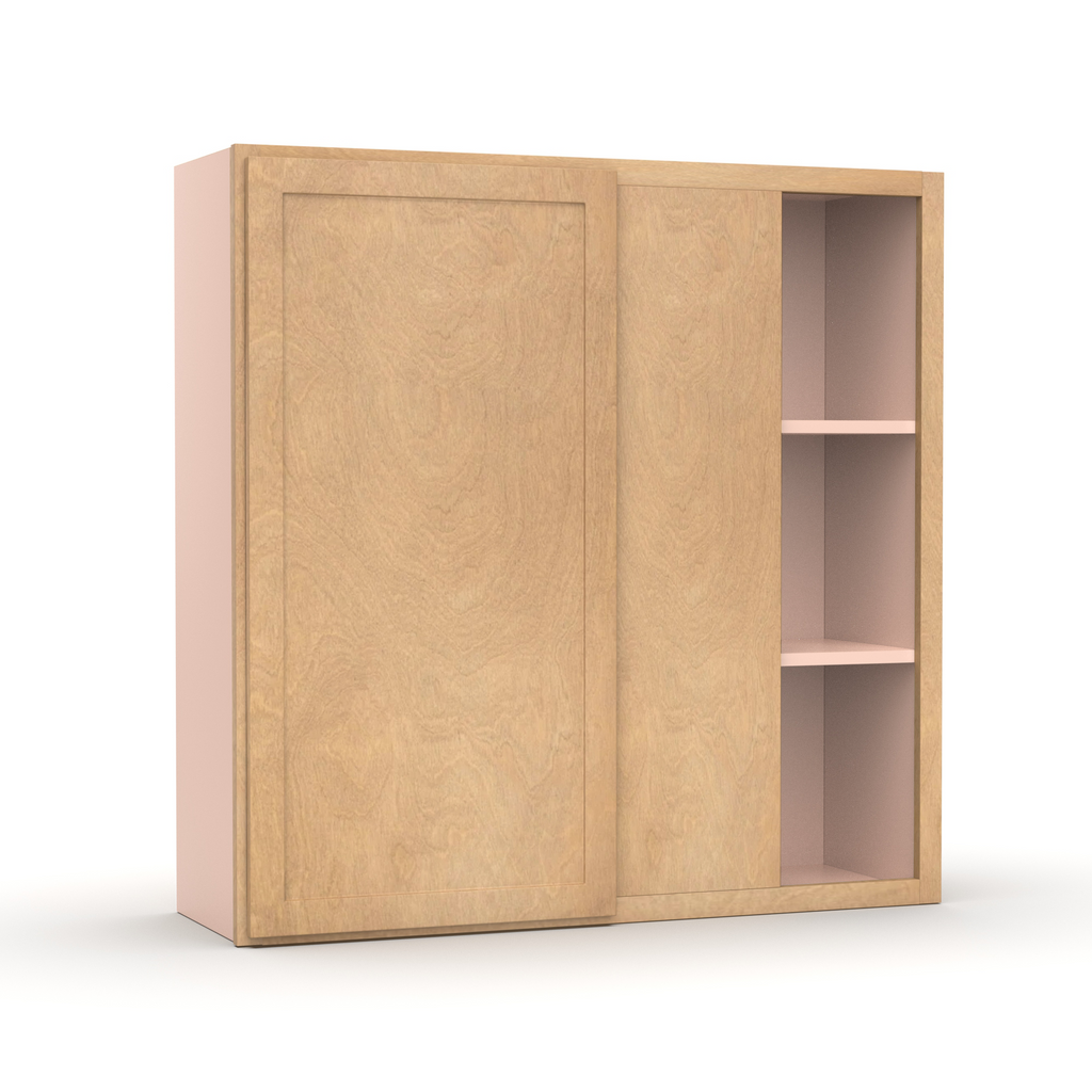 Liberty Shaker Karamel - 36x36 Inch Wall Blind Corner Wall Cabinet - 36