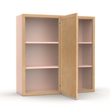 Liberty Shaker Karamel - 36x36 Inch Wall Blind Corner Wall Cabinet - 36" Width x 36" Height x 12" Depth