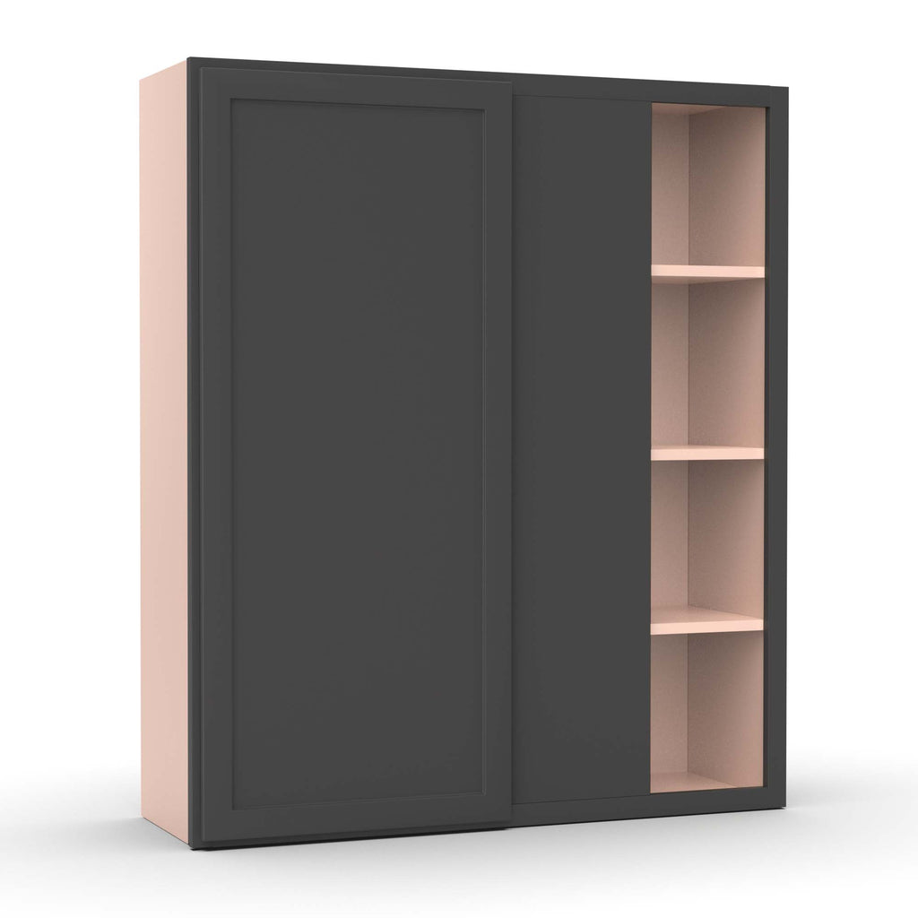 Liberty Shaker Grey - 36x42 Inch Wall Blind Corner Wall Cabinet - 36