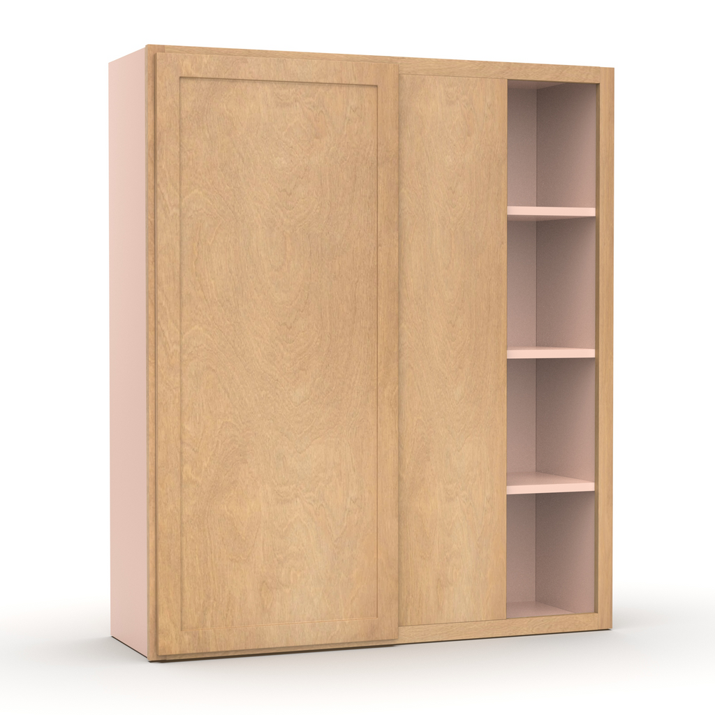 Liberty Shaker Karamel - 36x42 Inch Wall Blind Corner Wall Cabinet - 36