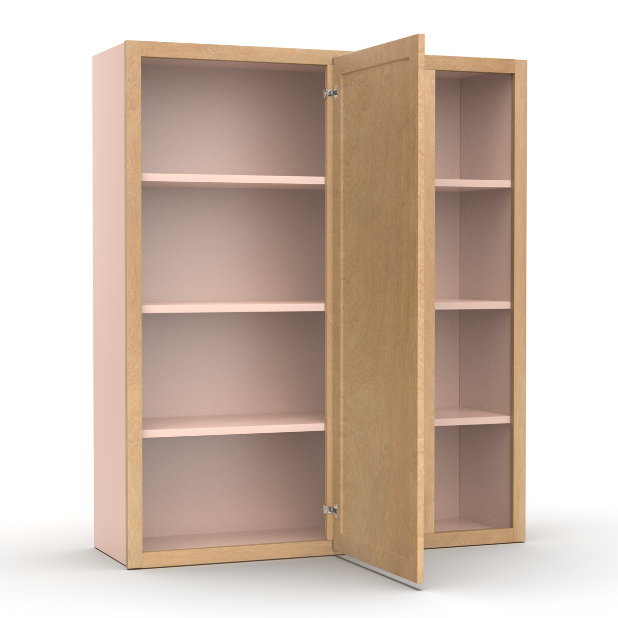 Liberty Shaker Karamel - 36x42 Inch Wall Blind Corner Wall Cabinet - 36" Width x 42" Height x 12" Depth