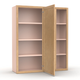 Liberty Shaker Karamel - 36x42 Inch Wall Blind Corner Wall Cabinet - 36" Width x 42" Height x 12" Depth